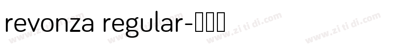 revonza regular字体转换
